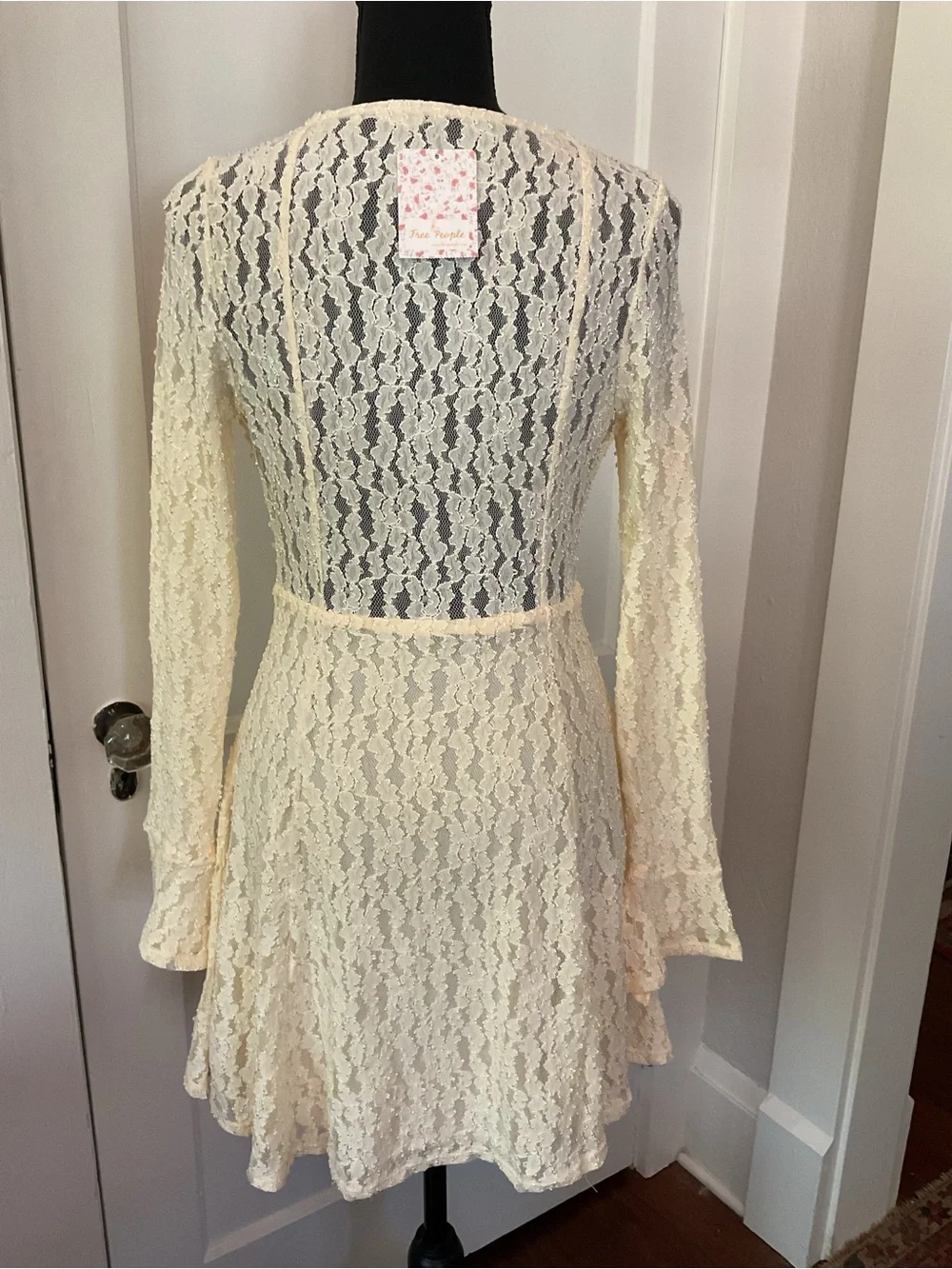 NWT Free People lace dress Shearling
